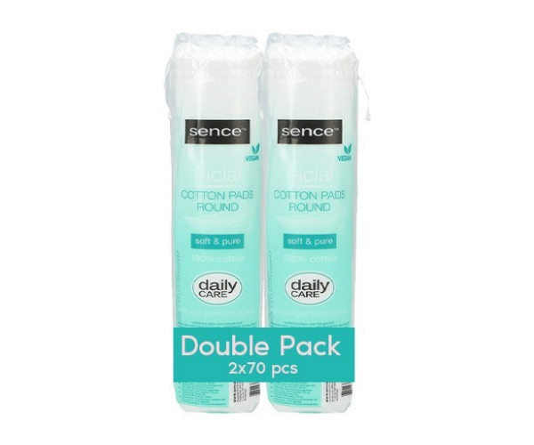 اقراص قطنية نقية ناعمة 100% sence